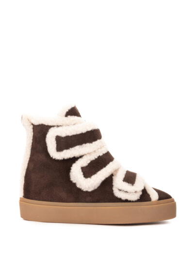 Boots „Velcro Wedge“ – Dunkelbraun – Bild 2