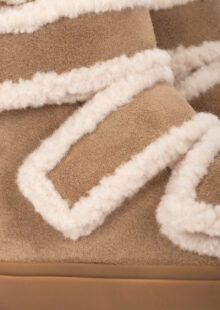 Boots "Velcro Wedge" - Beige – Bild 6