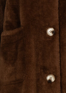 Fake-Fur Wendemantel "Shao" - Braun – Bild 6