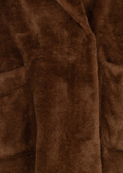 Fake-Fur Wendemantel "Shao" - Braun – Bild 6