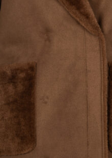 Fake-Fur Wendemantel "Shao" - Braun – Bild 4