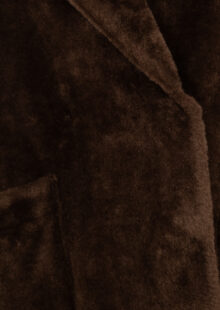 Fake-Fur Wendemantel "Shao" - Dunkelbraun – Bild 6