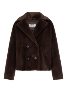 Fake-Fur Jacke "Mimi"- Braun/Leo – Bild 2