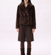 Fake-Fur Jacke "Mimi"- Braun/Leo