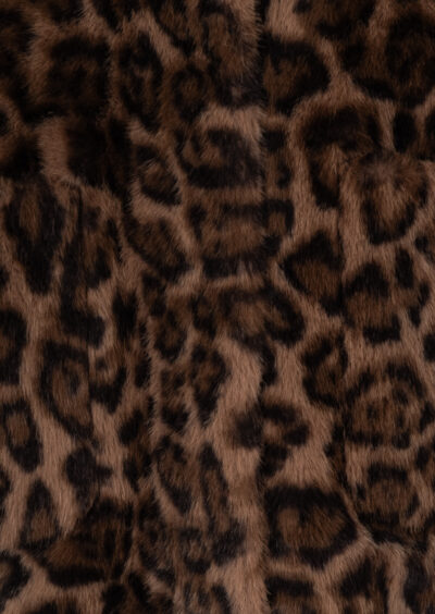 Fake-Fur Jacke "Meow"- Leo/Braun – Bild 3