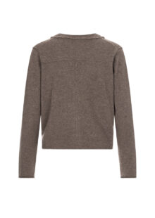 Strickjacke aus Kaschmir - Taupe – Bild 2