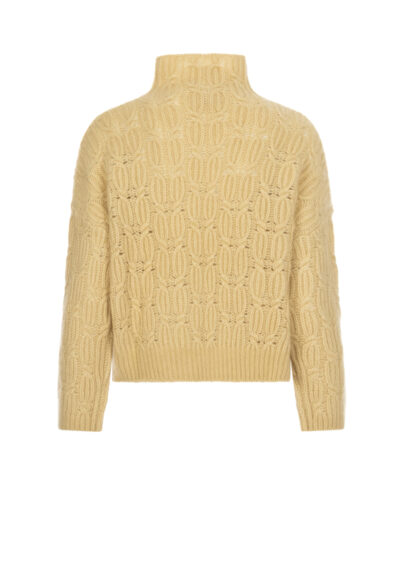 Pullover aus Baumwolle und Kaschmir - Pastellgelb – Bild 2