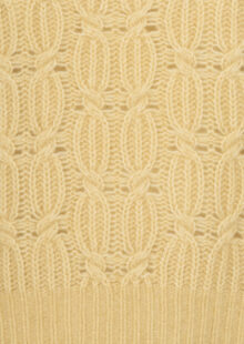 Pullover aus Baumwolle und Kaschmir - Pastellgelb – Bild 3