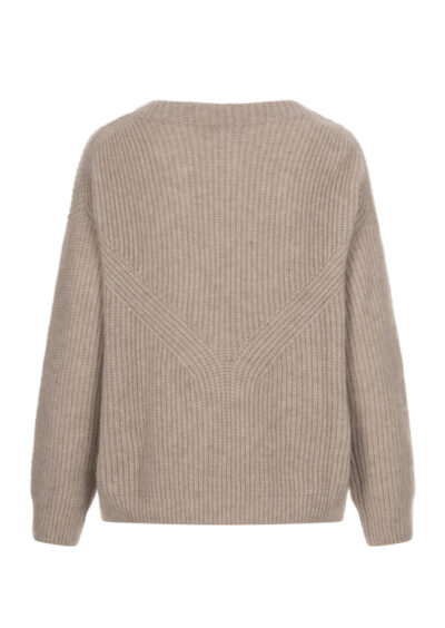Pullover aus Baumwolle und Kaschmir - Hellgrau – Bild 2
