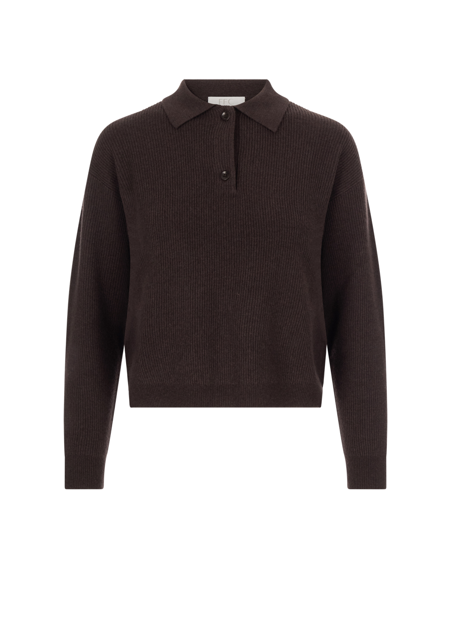 39503_1621-FFC-Strickpolo-Braun FFC-Strickpolo-Braun