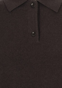 Strickpolo aus Wolle und Kaschmir - Braun – Bild 3