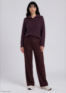 Pullover aus Wolle – Lila