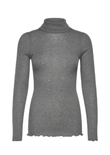 Feiner Rollkragen aus Wollmix - Grau – Bild 2