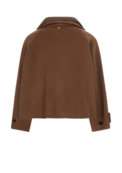 Jacke "Dafne" aus Wolle und Kaschmir - Braun – Bild 3