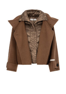 Jacke "Dafne" aus Wolle und Kaschmir - Braun – Bild 4