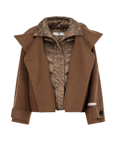 Jacke "Dafne" aus Wolle und Kaschmir - Braun – Bild 4