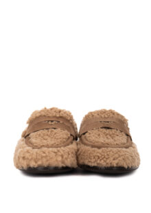 Lammfell-Penny-Loafer - Beige – Bild 5