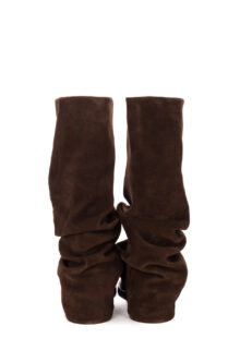 Stiefel „Kora“ aus Veloursleder – Braun – Bild 5