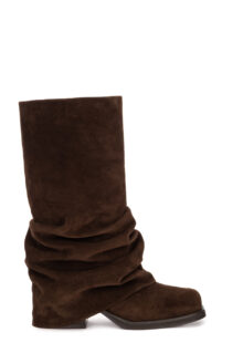 Stiefel „Kora“ aus Veloursleder – Braun – Bild 2