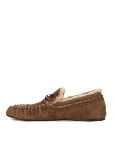 Mokkasin „Peyton“ aus Veloursleder – Taupe – Bild 3
