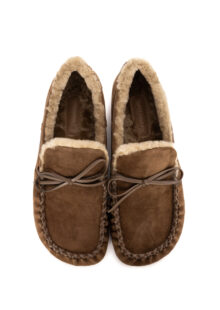 Mokkasin „Peyton“ aus Veloursleder – Taupe – Bild 5