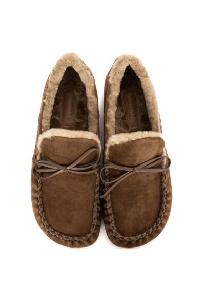 Mokkasin „Peyton“ aus Veloursleder – Taupe – Bild 5