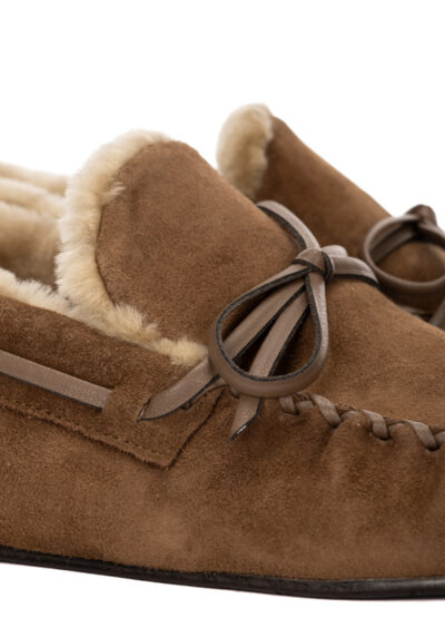 Mokkasin „Peyton“ aus Veloursleder – Taupe – Bild 6