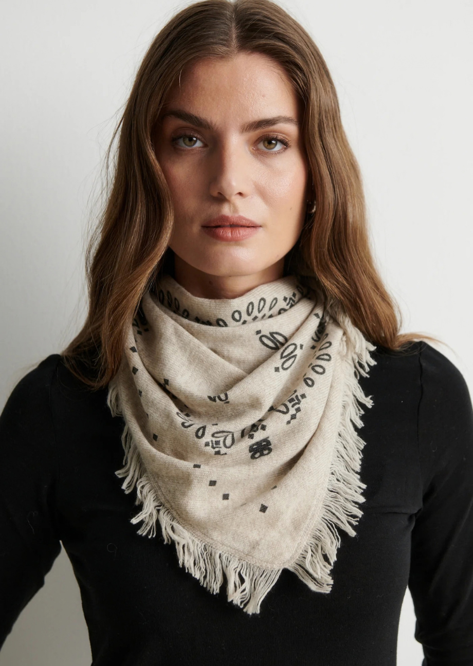 39692_0511-model--Second female Jucca Knit Scarf-Second female