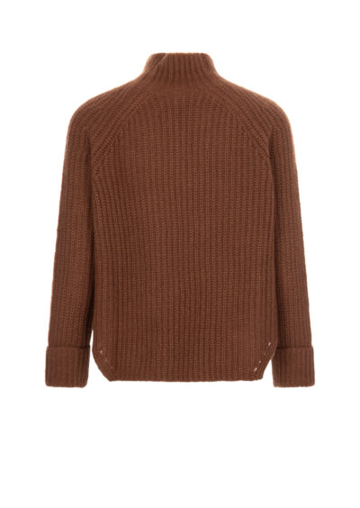 Pullover "Yuna" aus Kaschmir und Seide - Zimtbraun – Bild 2