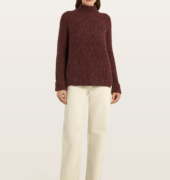 Pullover "Yuna" aus Kaschmir und Seide - Rot/Braun