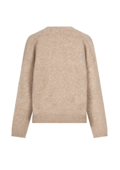 Strickjacke aus Alpakamix - Beige – Bild 2