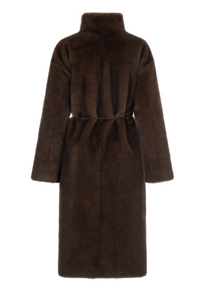 Fake-Fur-Wendemantel „Freja“ – Braun – Bild 2