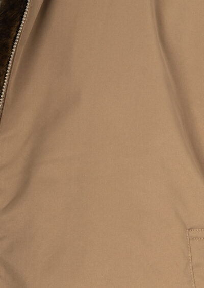 Fake-Fur-Wendejacke "Etta" - Olive – Bild 4