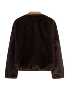 Fake-Fur-Wendejacke "Etta" - Olive – Bild 5