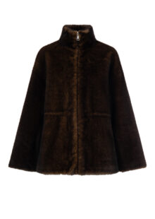 Fake-Fur-Wendejacke „Frankie“ – Olive – Bild 2