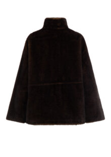 Fake-Fur-Wendejacke „Frankie“ – Olive – Bild 3