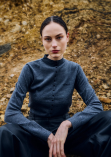 Feiner Wollpullover "Kenna" - Grau