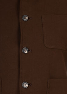 Blazer aus Baumwolle – Kaffeebraun – Bild 3