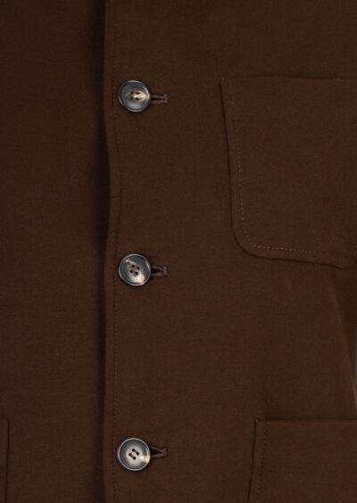 Blazer aus Baumwolle – Kaffeebraun – Bild 3