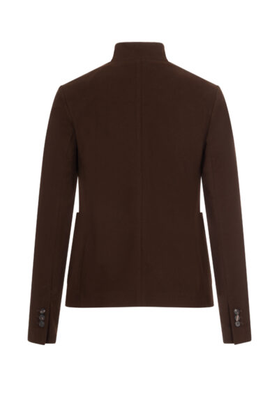 Blazer aus Baumwolle – Kaffeebraun – Bild 2