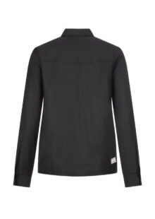 Bluse "Handly" aus Wolle und Seide – Dunkelgrau – Bild 2