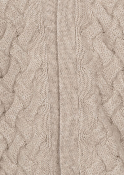 Strickjacke aus Kaschmir und Baumwolle - Grau – Bild 3