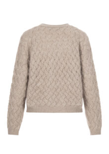 Strickjacke aus Kaschmir und Baumwolle - Grau – Bild 2
