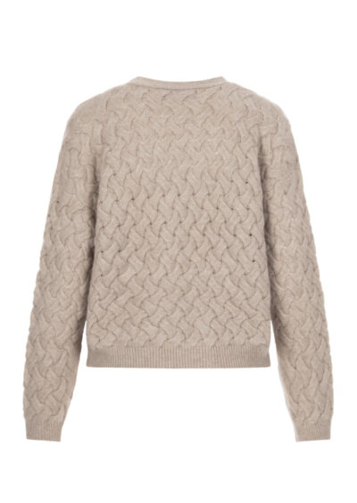 Strickjacke aus Kaschmir und Baumwolle - Grau – Bild 2