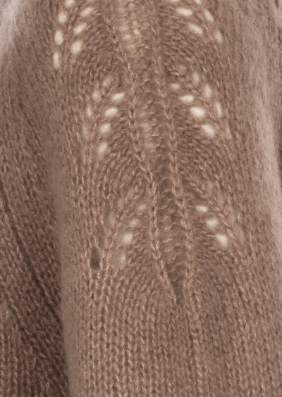 Pullover "Seraph" aus Kaschmir und Seide - Taupe – Bild 3