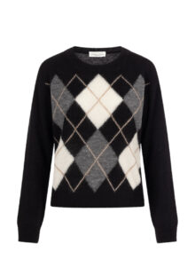 roberto-collina-pullover-schwarz-multi