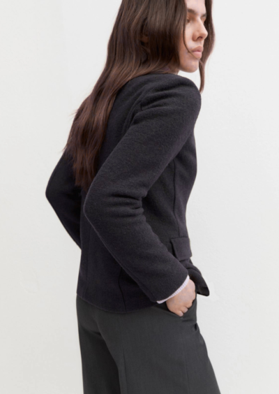 Blazer "Palo" aus Wolle - Schwarz – Bild 4