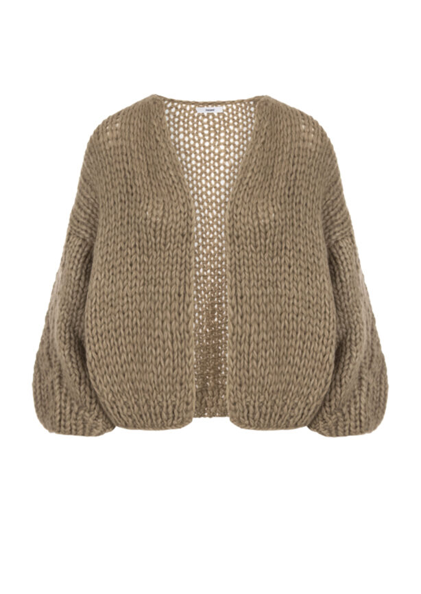 maiami-strickjacke-oliv