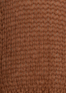 Grobstrickjacke aus einer Mohairmischung – Zimtbraun – Bild 3