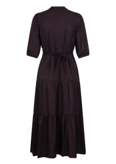 Langes Kleid „Cleli“ – Aubergine – Bild 2